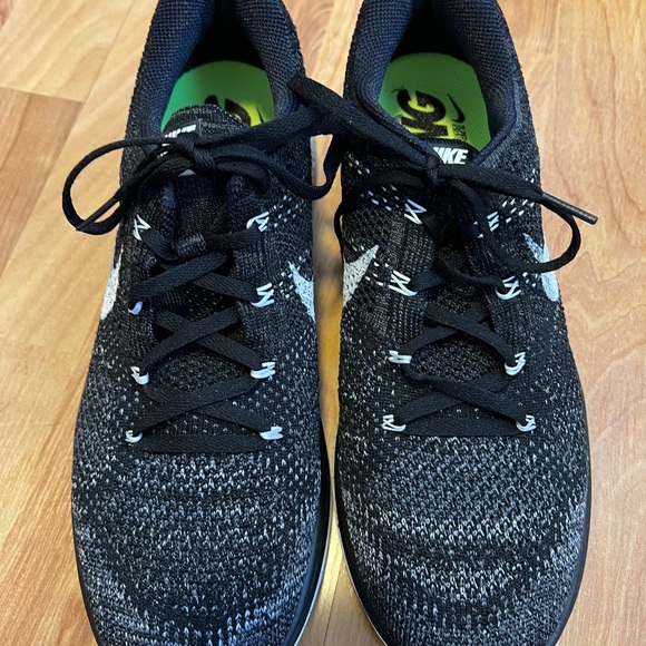 Nike Other - EUC Nike Flyknit Lunar 3 Men's Black Running Shoes